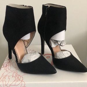 Black ankle heels